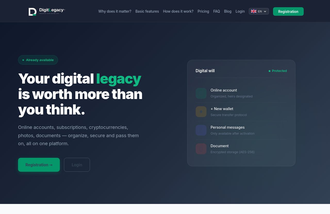 DigitLegacy platform